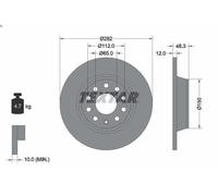 1X Disco freno TEXTAR 92140803 per AUDI A3 (8P1) 2 2004-2012