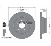 TEXTAR 92161103 Disco freno per BMW