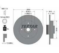 1X Disco freno TEXTAR 92202103 DS DS 3 (SA_) 1.2 2015-2019