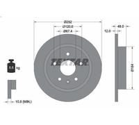 1X Disco freno TEXTAR 92222903 per SAAB 9-5 (YS3G) 1.6 2010-2012