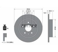 1X Disco freno TEXTAR 92222903 per SAAB 9-5 (YS3G) 2 2010-2012