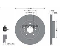 1X Disco freno TEXTAR 92268303 per SUZUKI SX4 S-CROSS (JY) 1.4 2016-2022