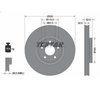 1X Disco freno TEXTAR 92334903 per CLASSE V (W447) 2 2024-