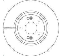 1X Disco freno TRW DF6545S per HYUNDAI ix55 3 2008-2011