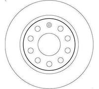 1X Disco freno TRW DF6553 per SKODA OCTAVIA III (5E3, NL3, NR3) 1 2016-2020