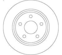 1X Disco freno TRW DF6556 per FORD FOCUS IV (HN) 1 2020-