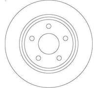 1X Disco freno TRW DF6556 per FORD FOCUS IV (HN) 1 2022-