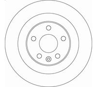 TRW Disco freno DF6588 posteriore pieno Ø302 mm per Volvo 1 pezzo