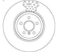 1X Disco freno TRW DF6605S BMW 3 (F30, F80) 2 2011-2015