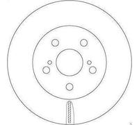 1X Disco freno TRW DF6734 per TOYOTA PRIUS (_W5_) 1.8 2015-2022