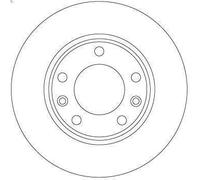 1X Disco freno TRW DF6910 PEUGEOT 308 Furgone/hatchback (LB_) 1.6 2015-2021