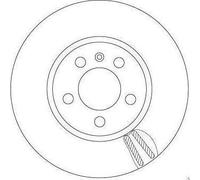 1X Disco freno TRW DF6964 per VW TAIGO (CS1) 1 2021-2024