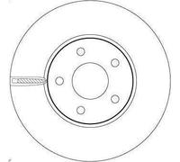 1X Disco freno TRW DF6975 per FORD FOCUS IV (HN) 1 2018-2025