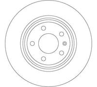 1X Disco freno TRW DF6981S per AUDI A5 (8T3) 2 2008-2013