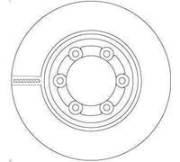 1X Disco freno TRW DF6984 per ISUZU D-MAX I (TFR, TFS) 3 2002-2012