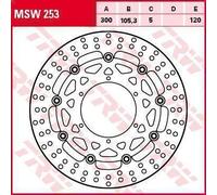 1X Disco freno TRW MSW253