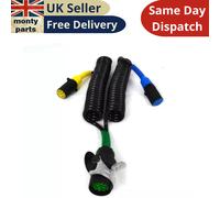 1x Doppio Rimorchio Presa Adattatore 15-Pin A 2x7-Pin 4.5m Cavo ABS, N/S ,