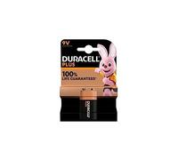 1X Duracell 9V Plus (1 Blister Da 1 Batteria) 1 Pila (6LR61/MN1604)
