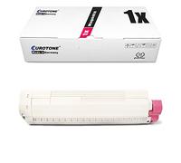 1x Eurotone Toner per OKI MC 853 873 wie 45862838 Magenta Rosso Cartuccia Cartuccia Cartuccia