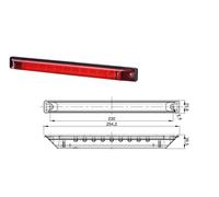 1X FANALE LED POSTERIORE TERZO STOP E-MARK PER AUTO FURGONE BUS CAMPER PICKUP