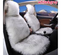 1X Finta Pelliccia Auto Sedile Cover Morbido Caldo Peluche Completo Anteriore