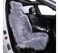 1X Finta Pelliccia Auto Sedile Cover Morbido Caldo Peluche Completo Anteriore