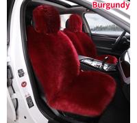 1X Finta Pelliccia Auto Sedile Cover Morbido Caldo Peluche Completo Anteriore