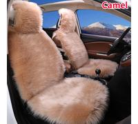 1X Finta Pelliccia Auto Sedile Cover Morbido Caldo Peluche Completo Anteriore