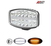 1X Fit Scania Volvo DAF MAN Camion 24V 10'' Jumbo Spot Light Led Ambra DRL HQ E9
