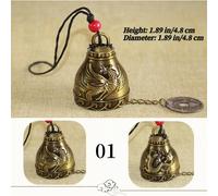 1X Fortunato Benedizione Bell Dragone Pesce Feng Shui Da Furin Chic Ornamento