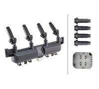 1x Hella Bobina Accensione A Blocchetto 4 Poli Per Citroën Berlingo 12V