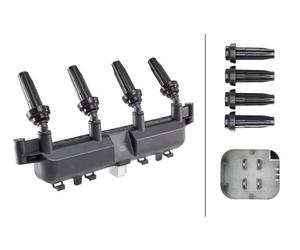 1x Hella Bobina Accensione A Blocchetto 4 Poli Per Citroën Berlingo 12V