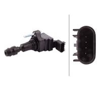1x HELLA Bobina Accensione Per OPEL ASTRA ANTRARA INSIGNIA A TURBO 12V 4 Poli