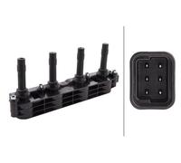 1x HELLA Bobina Accensione per Opel Astra G Combinato Vectra B Zafira A/B