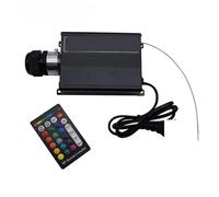 1X Illuminaze LED RGB ad alta luminosità 16W Motore di luce in fibra ottica con telecomando a 24 tasti,Alta Luminosità