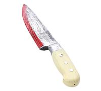 1x Kids Prank Props - Realistic Bloody Knife Prop | 11.8 Inch Simulation Realistic Looking Fake Cutter Toy | Craftsmanship Party Props Costume Accessories, Horror Prank Toy , Party Supplies Favors