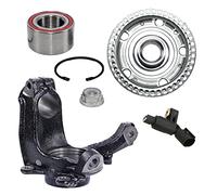 1x kit di riparazione dello snodo dello sterzo incl. cuscinetto ruota, mozzo ruota e sensore ABS asse anteriore destro