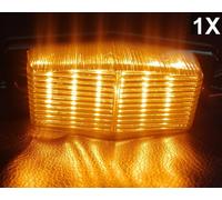 1X LED Fumè Luce Ambra Doppio Bruciatore / Palo Indicatore Retro Camion