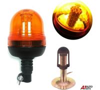 1x LED Rotante Ambra Allarme Lampade Luci Faro Flessibile din Palo 2X Giunto#B