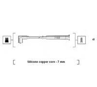 1x MAGNETI MARELLI Zündleitungs Cavo Accensione Cavi Accensione 941045340520