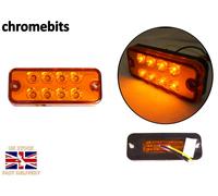 1X Marker Arancione Ambra Laterale 8 LED Rimorchio Camion Luce Lampada 12/24V