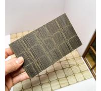 1x Mini Mosaico Pavimento Mattonelle Simil Legno Casa Delle Bambole Per Paesaggi