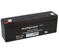 1x Multipower Batteria Al Piombo MP4-12D Pb 12V 4Ah Faston 4,8 ES4-12D
