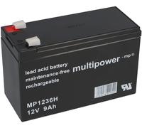 1x Multipower Piombo Batteria MP1236H Pb 12 V 9 Ah UP-VW1245P1 12FGH36 Alta