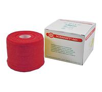1x Nobahaft® -fein Coesiva Bende Elastiche Fasciatura Compressione Trave, Diversi Colori/Grandezze, 20 M Rotolo - rosso, 10 cm x 20 m