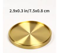 1x Ottone Rame Sottobicchieri Mug Cuscino Tè Sottotazza Tavola Tappetino Luogo