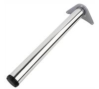 1x Piedini per mobili in acciaio inox Piedini regolabili per tavoli, piedini cilindrici per mobili in metallo, piedini di supporto per mobili, scrivanie, uffici, con viti (Acciaio inox,50cm(19.7in))
