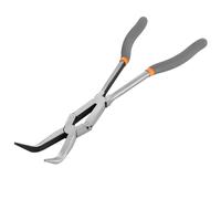 Navaris Pinze Lunghe a Doppio Snodo - Pinze a Becco Lungo - 1x Pinza Lunga con Punta Piegata a 45 Gradi - Becchi Lunghi per Officina - Strumenti per Bricolage e Fai da te