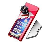 1x Plasterboard Chamfering Tool - Aluminum Alloy V Planer | 45° Drywall Chamfer Tool, Multi-Functional Anti-Slip Edge Chamferer For Plasterboard Cutting Household Plumbing Conduit Work