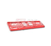 1x PORTATARGA AUTO UNIVERSALE ROSSO METALLIZZATO